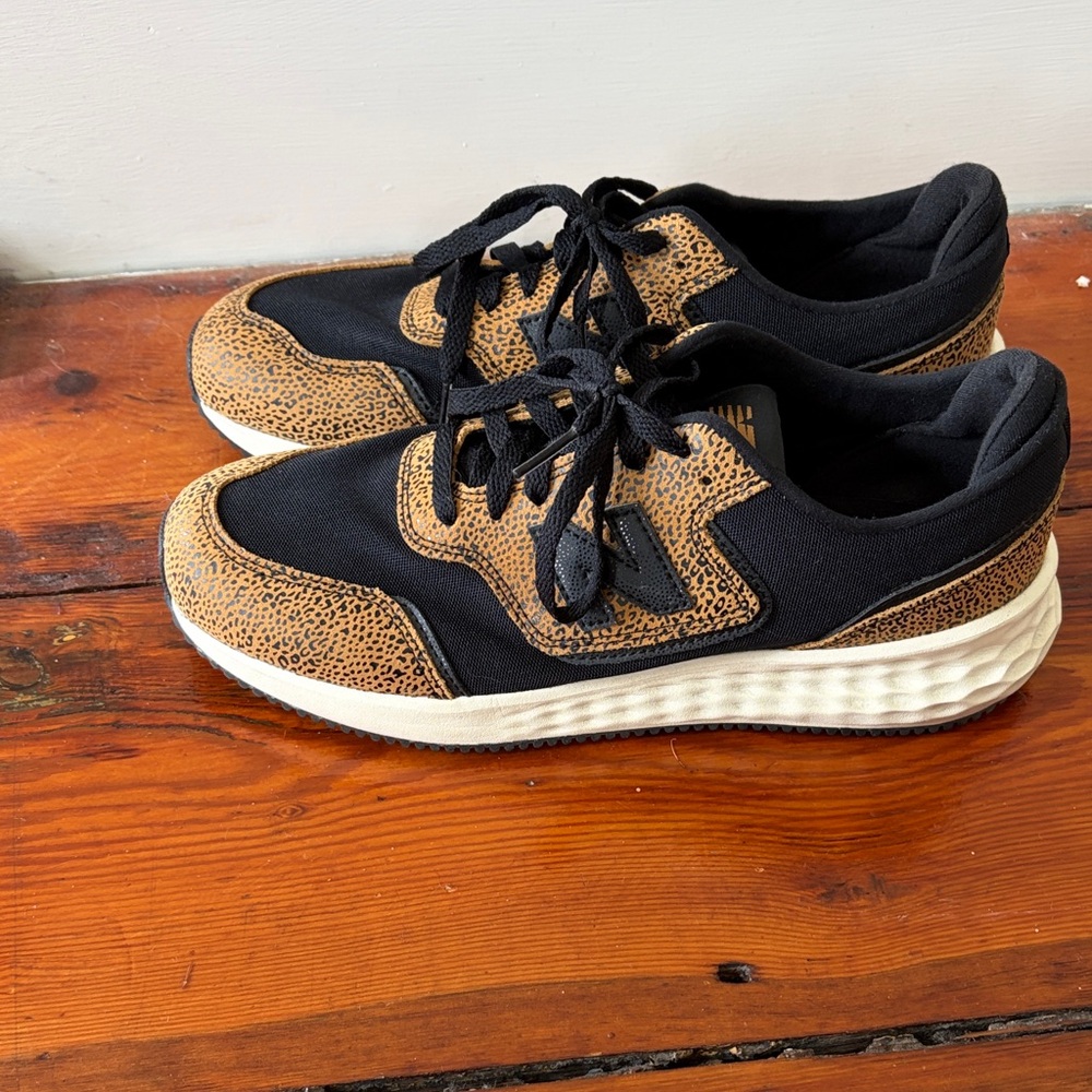 New Balance leopard print sneakers